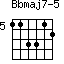Bbmaj7-5=113312_5