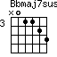 Bbmaj7sus4=N01123_3