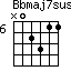 Bbmaj7sus4=N02311_6