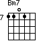 Bm7=1101_7
