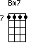 Bm7=1111_7