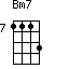 Bm7=1113_7