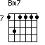 Bm7=131111_7