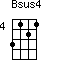 Bsus4=3121_4