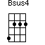 Bsus4=4222_1