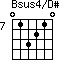 Bsus4/D#=013210_7