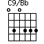 C9/Bb=030333_1