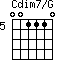 Cdim7/G=001110_5