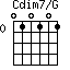 Cdim7/G=010101_0