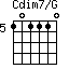 Cdim7/G=101110_5