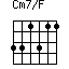 Cm7/F=331311_1