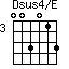 Dsus4/E=003013_3