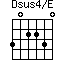 Dsus4/E=302230_1