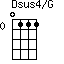 Dsus4/G=0111_0