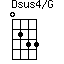 Dsus4/G=0233_1