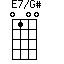 E7/G#=0100_1
