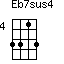 Eb7sus4=3313_4