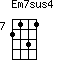 Em7sus4=2131_7