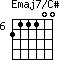 Emaj7/C#=211100_6