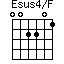 Esus4/F=002201_1
