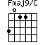 Fmaj9/C=3011_1