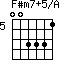 F#m7+5/A=003331_5