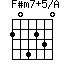 F#m7+5/A=204230_1