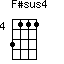 F#sus4=3111_4