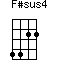 F#sus4=4422_1