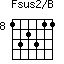 Fsus2/B=132311_8