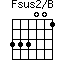 Fsus2/B=333001_1