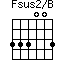 Fsus2/B=333003_1