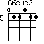 G6sus2=011011_5