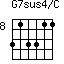 G7sus4/C=313311_8