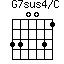 G7sus4/C=330031_1