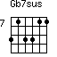 Gb7sus=313311_7