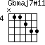 Gbmaj7#11=N11233_4
