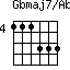 Gbmaj7/Ab=111333_4