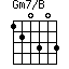 Gm7/B=120303_1