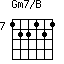 Gm7/B=122121_7