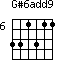 G#6add9=331311_6