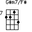 G#m7/F#=2213_7