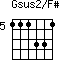 Gsus2/F#=111331_5