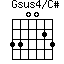 Gsus4/C#=330023_1