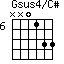 Gsus4/C#=NN0133_6