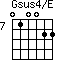 Gsus4/E=010022_7