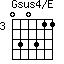 Gsus4/E=030311_3