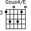 Gsus4/E=130310_3