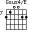 Gsus4/E=210022_7
