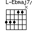 Ebmaj7/Bb=33311N_1